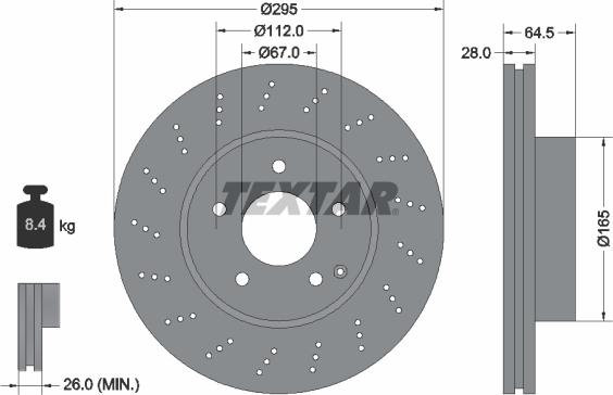 Textar 92165003 - Discofreno autozon.pro