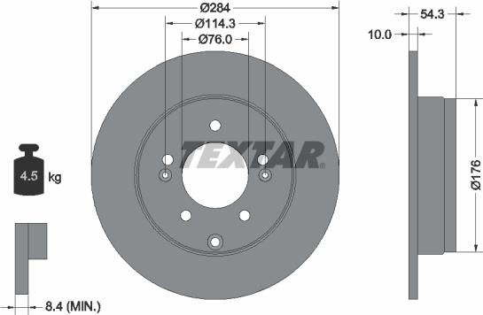 Textar 92166600 - Discofreno autozon.pro