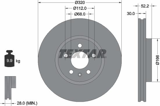 Textar 92160003 - Discofreno autozon.pro