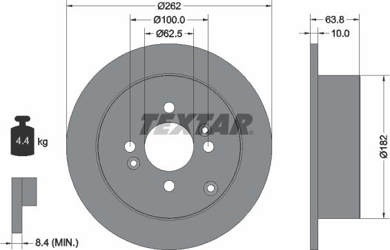 Textar 92161303 - Discofreno autozon.pro