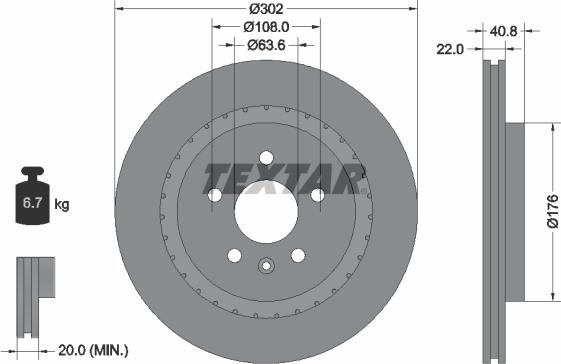 Textar 92168305 - Discofreno autozon.pro