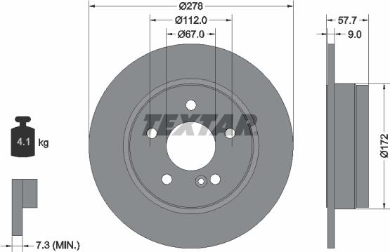 Textar 92163100 - Discofreno autozon.pro