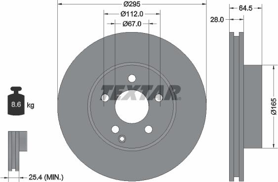 Textar 92163205 - Discofreno autozon.pro