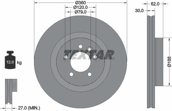 Textar 92162005 - Discofreno autozon.pro