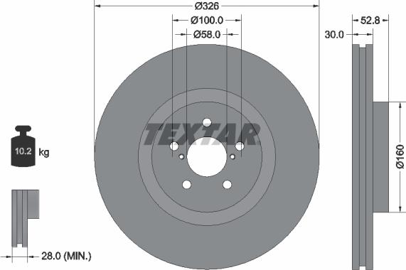 Textar 92167900 - Discofreno autozon.pro