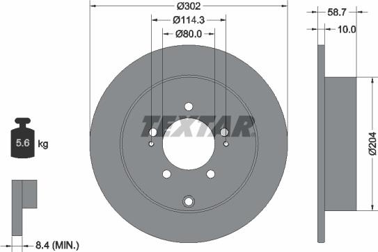 Textar 92167000 - Discofreno autozon.pro