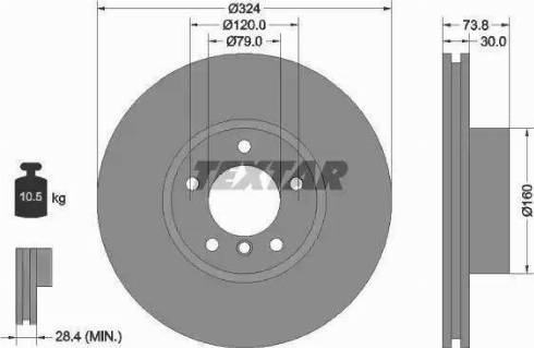 Textar 92107110 - Discofreno autozon.pro