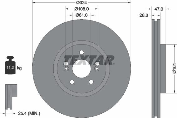 Textar 92119400 - Discofreno autozon.pro