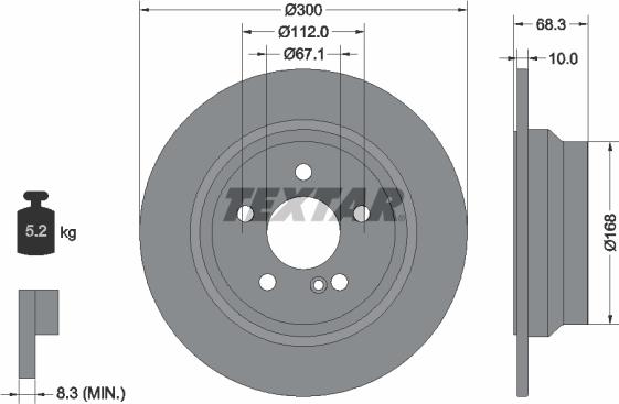 Textar 92115400 - Discofreno autozon.pro