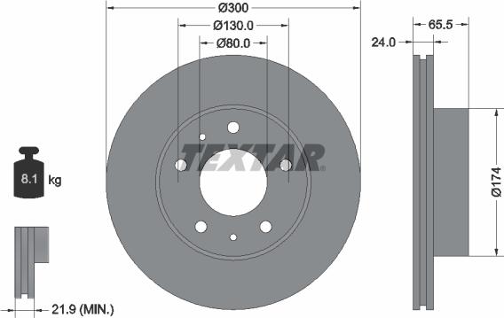 Textar 92116700 - Discofreno autozon.pro