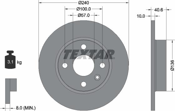 Textar 92111000 - Discofreno autozon.pro