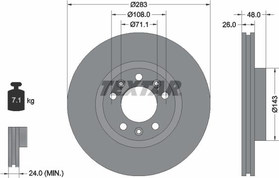 Textar 92111800 - Discofreno autozon.pro