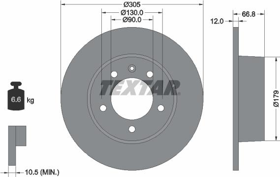 Textar 92111200 - Discofreno autozon.pro