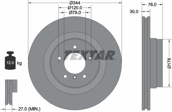 Textar 92185103 - Discofreno autozon.pro