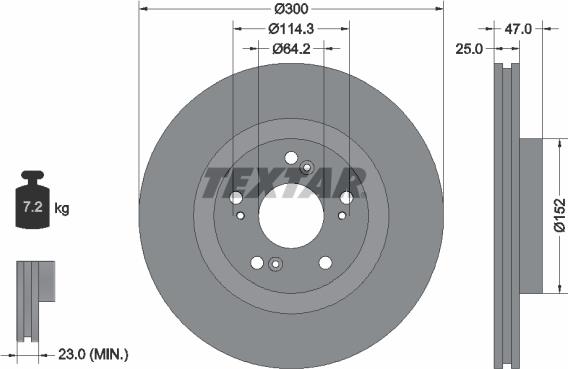 Textar 92186503 - Discofreno autozon.pro