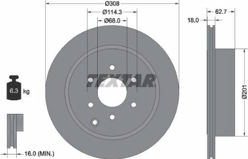 Textar 92181600 - Discofreno autozon.pro