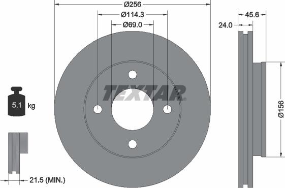 Textar 92134800 - Discofreno autozon.pro