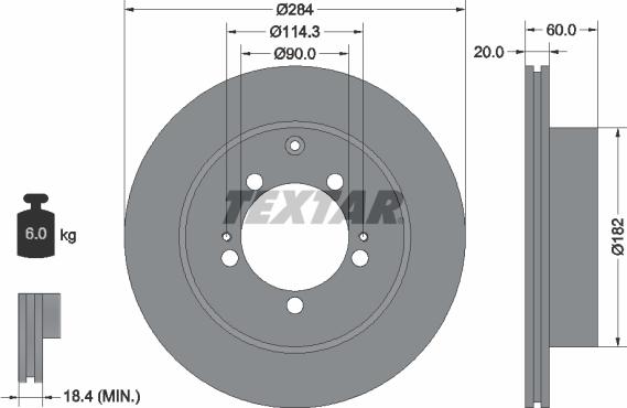 Textar 92134700 - Discofreno autozon.pro