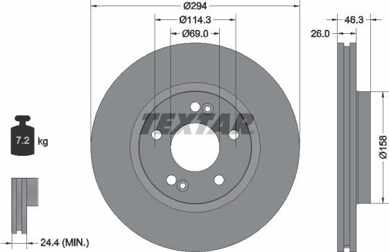 Textar 92136400 - Discofreno autozon.pro