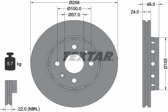 Textar 92131100 - Discofreno autozon.pro