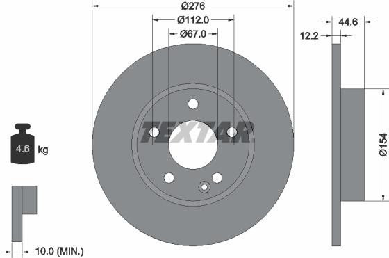 Textar 92131800 - Discofreno autozon.pro