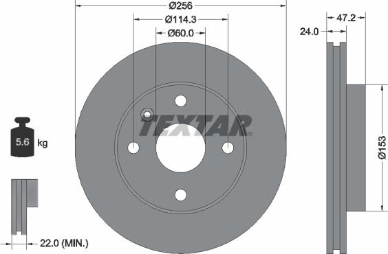 Textar 92133600 - Discofreno autozon.pro