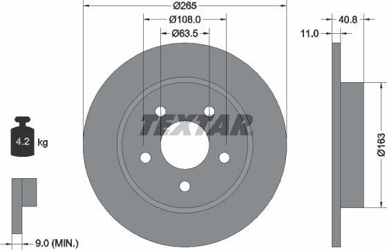 Textar 92133700 - Discofreno autozon.pro