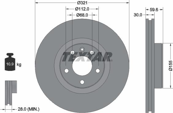 Textar 92132300 - Discofreno autozon.pro