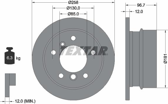 Textar 92137500 - Discofreno autozon.pro