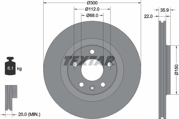 Textar 92137105 - Discofreno autozon.pro