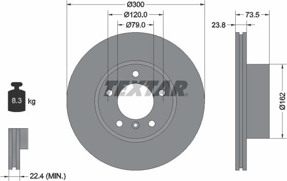 Textar 92137700 - Discofreno autozon.pro