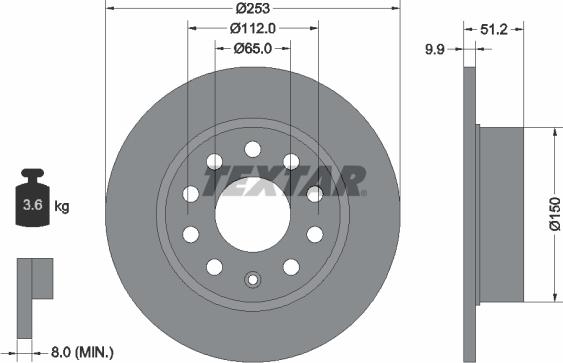 Textar 92120905 - Discofreno autozon.pro