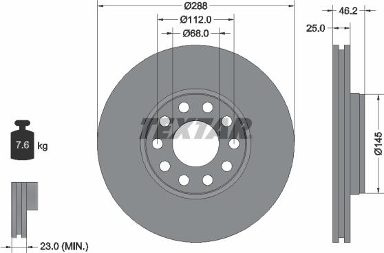 Textar 92121005 - Discofreno autozon.pro