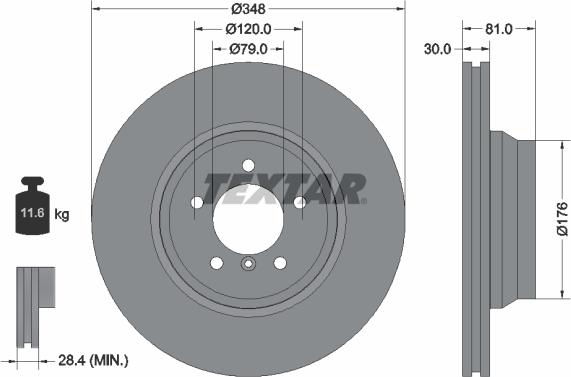 Textar 92122900 - Discofreno autozon.pro