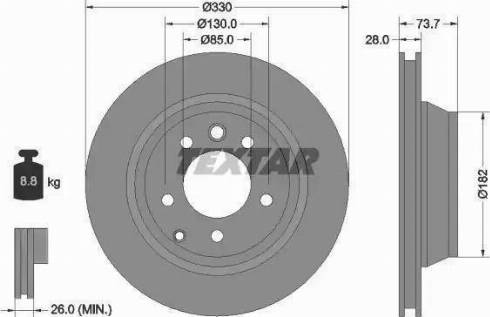 Textar 92122010 - Discofreno autozon.pro