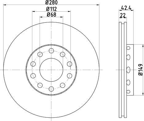 Textar 92122300 - Discofreno autozon.pro