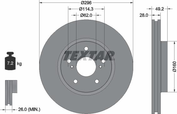 Textar 92174303 - Discofreno autozon.pro