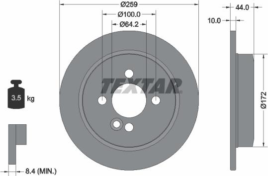 Textar 92175003 - Discofreno autozon.pro