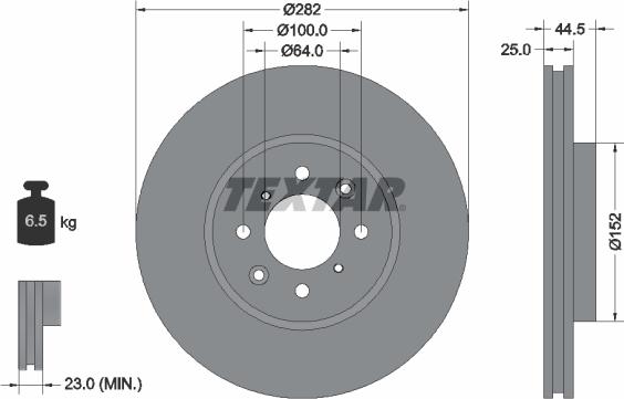 Textar 92170703 - Discofreno autozon.pro