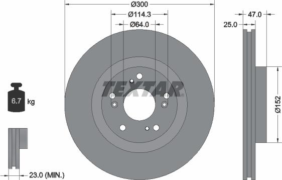 Textar 92177900 - Discofreno autozon.pro