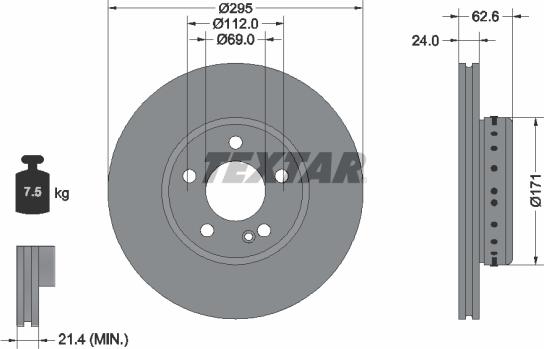 Textar 92343925 - Discofreno autozon.pro