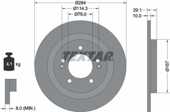 Textar 92352503 - Discofreno autozon.pro