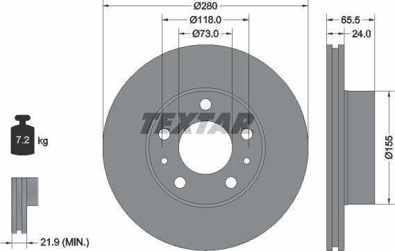 Textar 92305203 - Discofreno autozon.pro