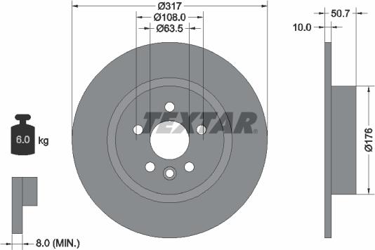 Textar 92300403 - Discofreno autozon.pro