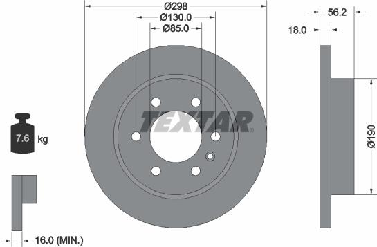 Textar 92301003 - Discofreno autozon.pro