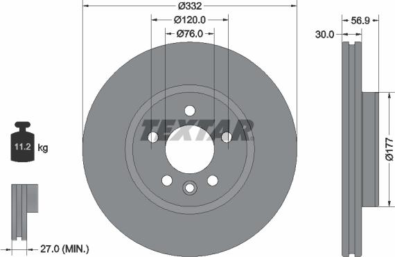 Textar 92307700 - Discofreno autozon.pro