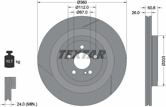 Textar 92319805 - Discofreno autozon.pro