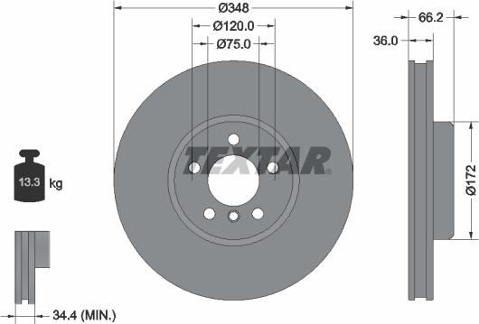 Textar 92310405 - Discofreno autozon.pro