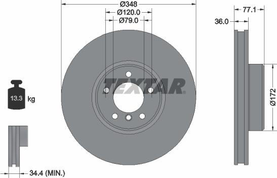 Textar 92310005 - Discofreno autozon.pro