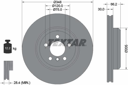 Textar 92313405 - Discofreno autozon.pro